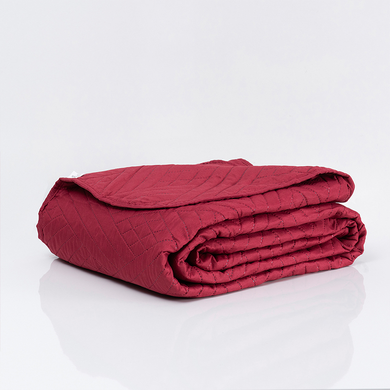 Quilt + Sábana Liso 1.5 Plaza / Rojo – Mashini