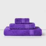 Toalla de Baño 100% Algodón 450 grs. 70×140 cm / Morado – American Family by Cannon