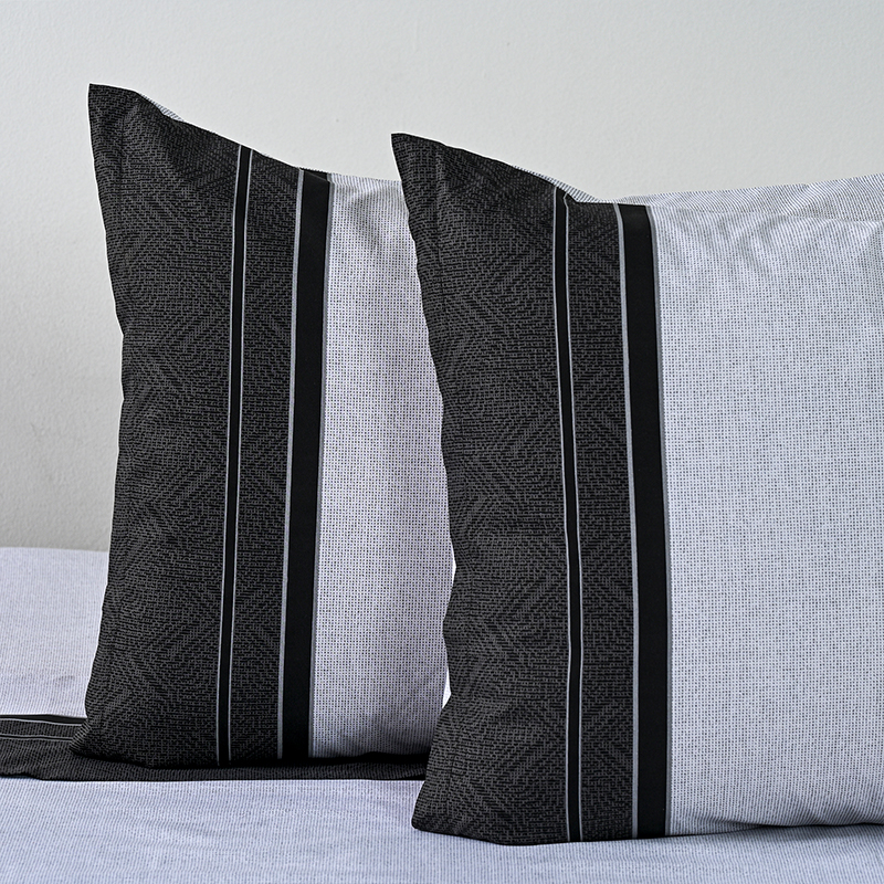 Juego de Sábanas Estampadas 144 Hilos 2 Plazas / Zircon Negro – American Family