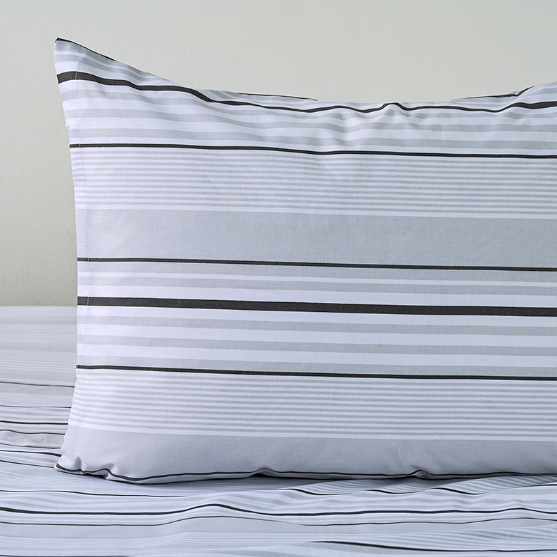 Juego de Sábanas Estampadas 144 Hilos 1.5 Plazas / Zircon Gris – American Family