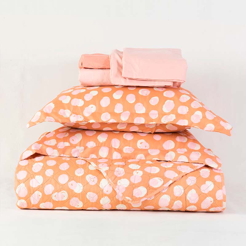 Quilt + Sábana Estampado 2.5 Plazas / Dots – Mashini
