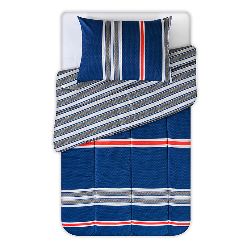 Plumón Estampado 1.5 Plazas / Marino – American Family by Cannon