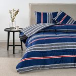 Plumón Estampado 2 Plazas / Marino – American Family by Cannon