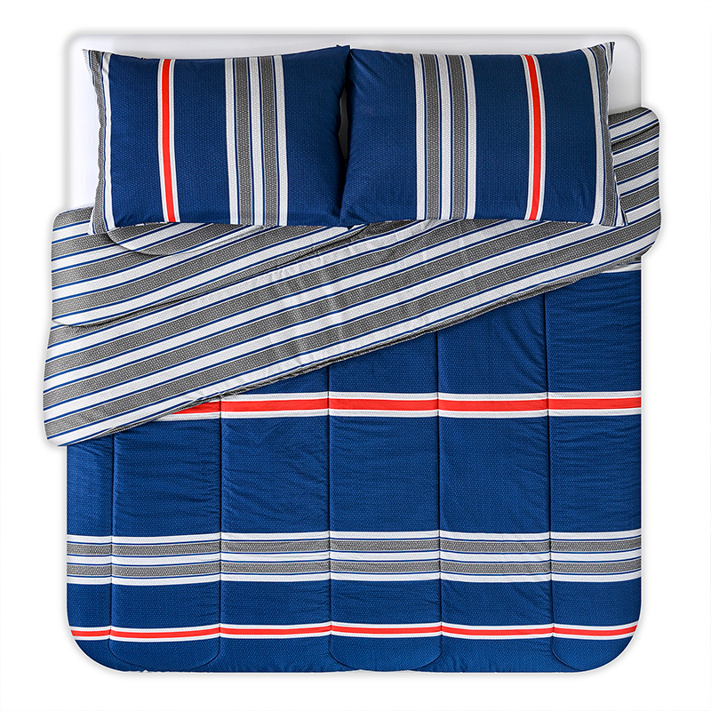 Plumón Estampado 2 Plazas / Marino – American Family by Cannon