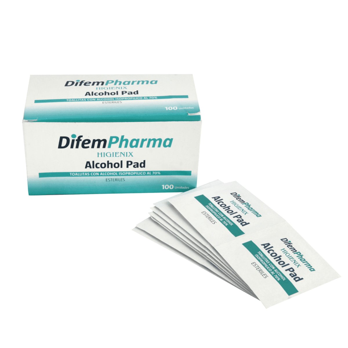 Alcohol Pad Higienix Difem 100 Unid.