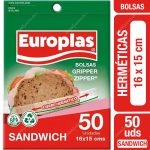 Bolsas Herméticas Gripper Zipper Europlas Sandwich 50 Unid