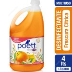 Desinfectante Líquido Poett Frescura Cítrica 4 L