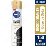 Desodorante Aerosol Mujer Nivea Black & White Toque de Seda 150 ml