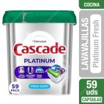 Detergente Lavavajillas Cápsulas Cascade Platinum Fresh 59 un