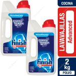 Detergente Lavavajillas Polvo Finish Advanced 2 x 1 Kg