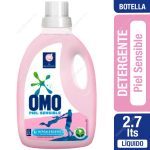 Detergente Líquido Omo Piel Sensible Botella 2.7 L
