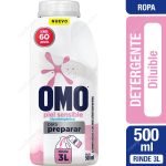 Detergente Líquido Omo Piel Sensible Diluible 500 ml