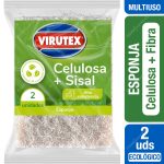 Esponja Celulosa Fibra Sisal Virutex 2 Unid