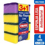 Esponja Lisa Multiuso Virutex 4 Unid