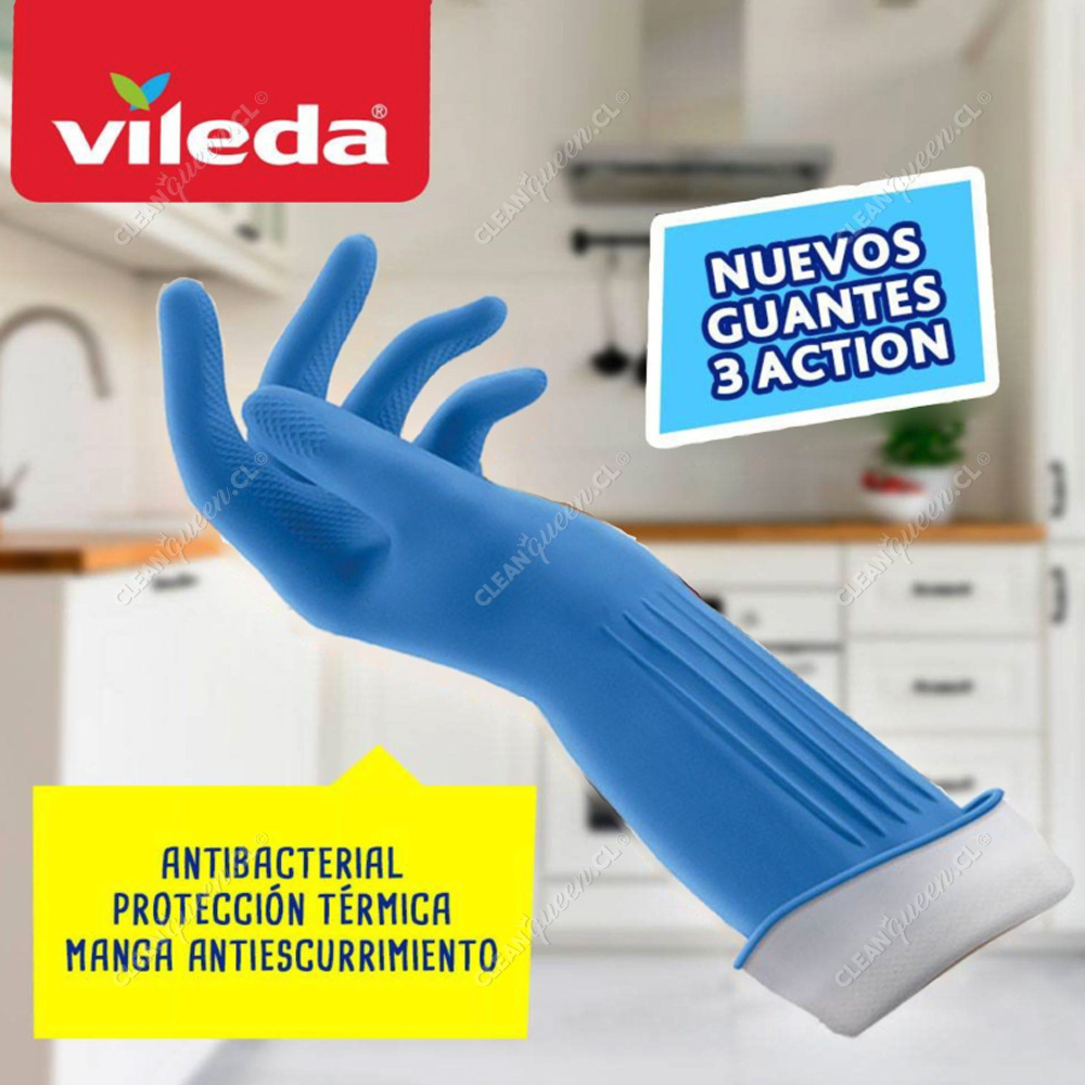 Guantes 3 Action Vileda Talla S/M