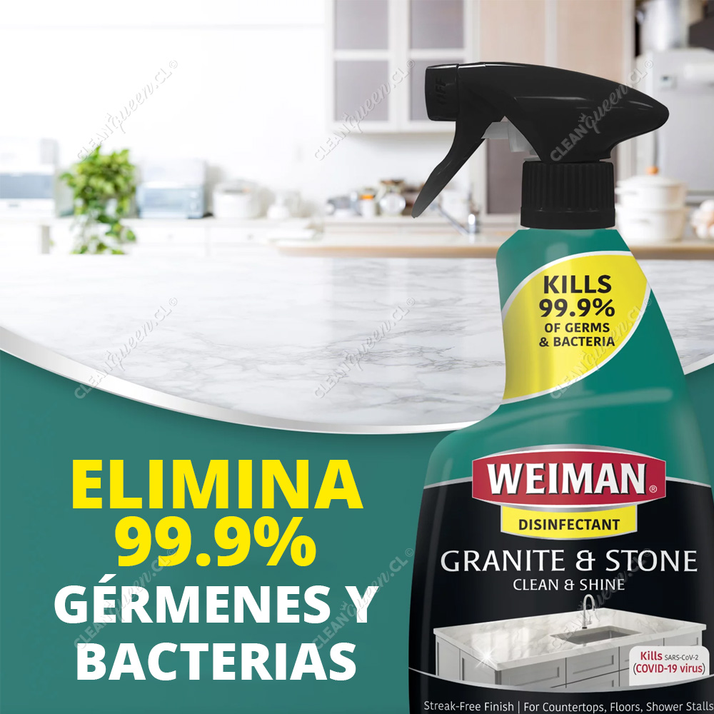 Limpiador Líquido Desinfectante Weiman Granito y Piedra 355 ml