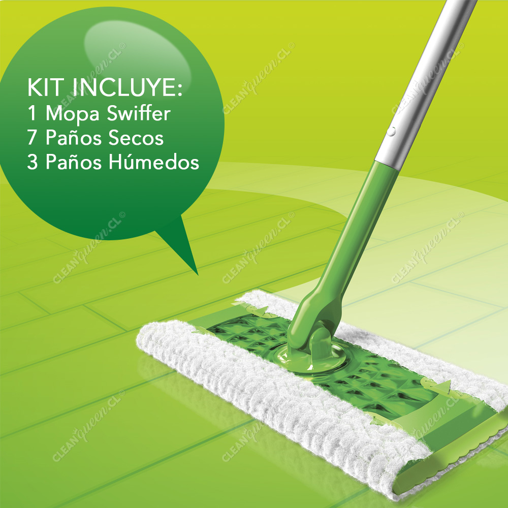 Mopa Swiffer Seco y Húmedo Kit 1 Unid