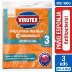Paño Esponja Virutex Antibacterial 3 Unid