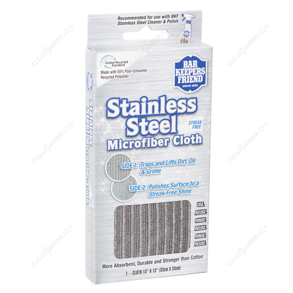 Paño Microfibra Acero Inoxidable BKF 1 Unid