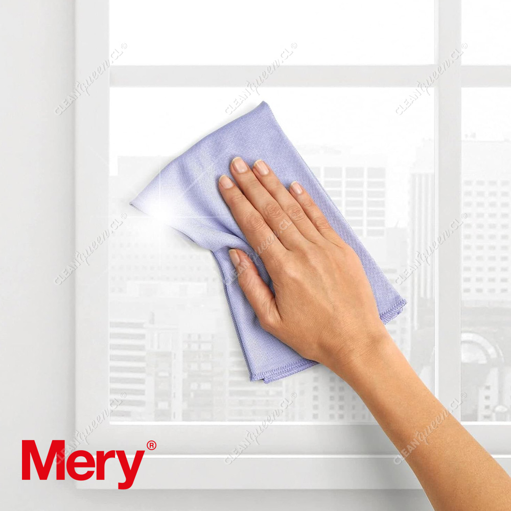 Paño Microfibra Vidrios y Cristales Mery Lila 1 Unid