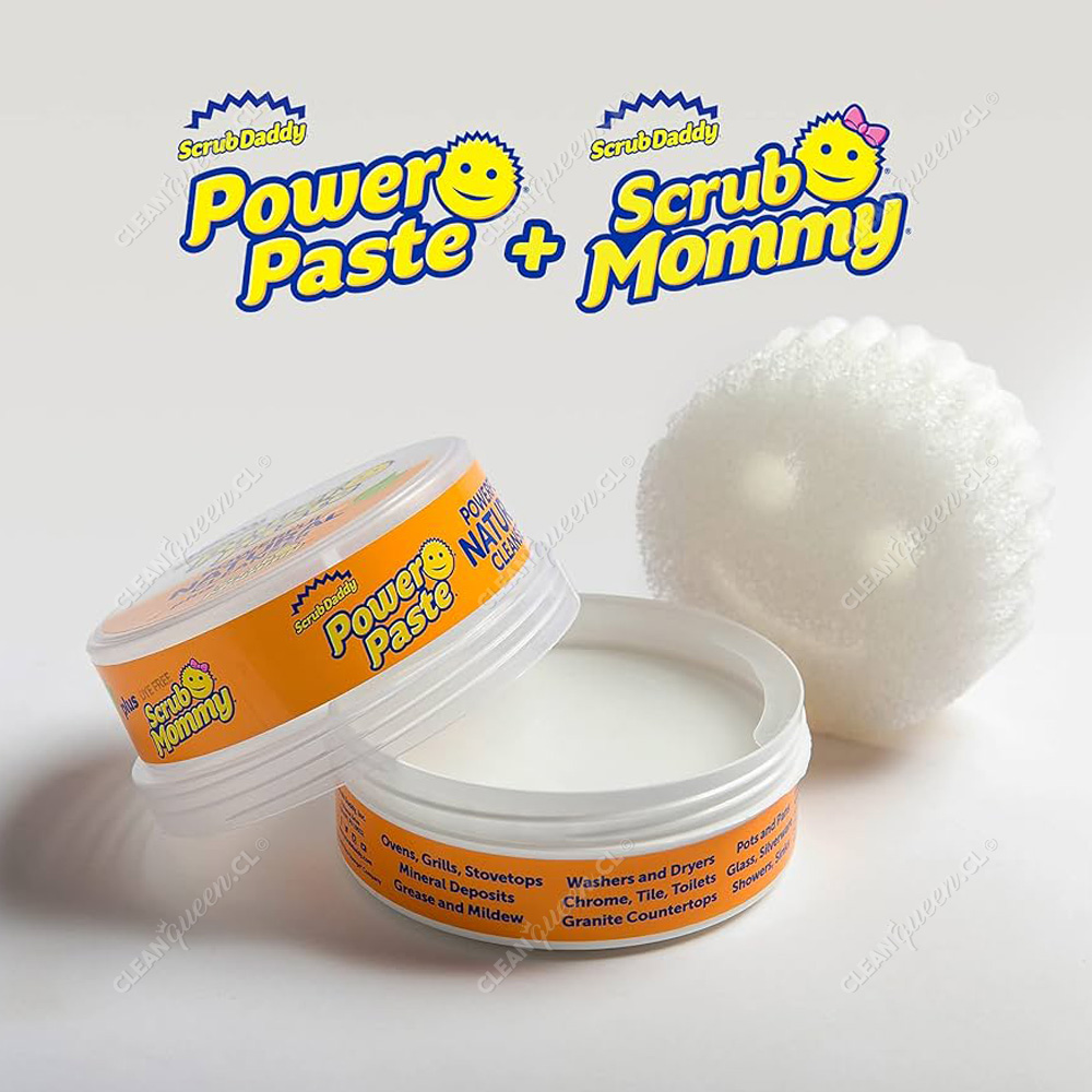 Pasta Limpiadora Multiuso Scrub Daddy 250 g + Esponja Scrub Mommy 1 un