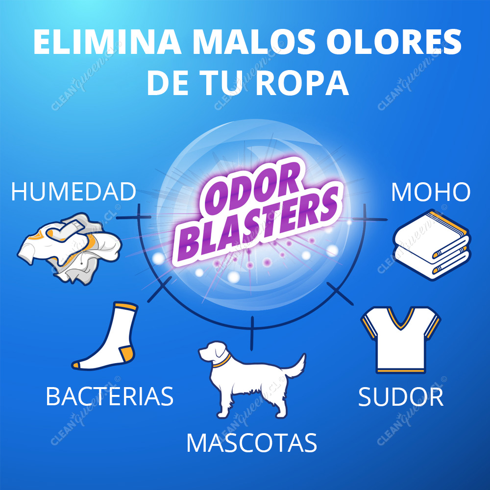 Quitamanchas en Polvo OxiClean Odor Blaster 1.36 Kg