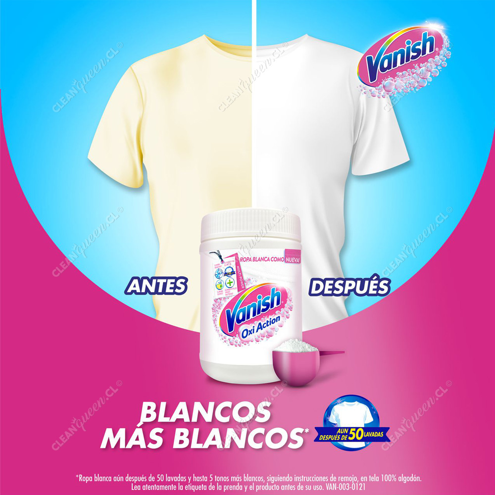 Quitamanchas en Polvo Vanish Ropa Blanca 450 g