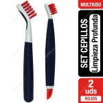 Set Cepillos Limpieza Profunda Rojos Oxo 2 Unid