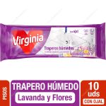 Trapero Húmedo Multiuso Con Ojal  Virginia Lavanda y Flores 10 un